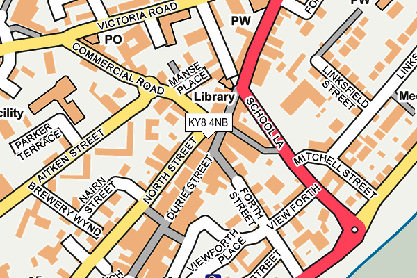 KY8 4NB map - OS OpenMap – Local (Ordnance Survey)