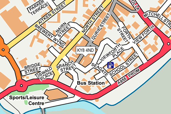 KY8 4ND map - OS OpenMap – Local (Ordnance Survey)