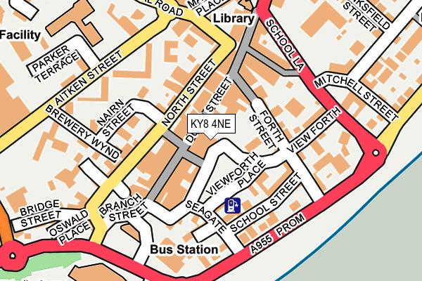 KY8 4NE map - OS OpenMap – Local (Ordnance Survey)