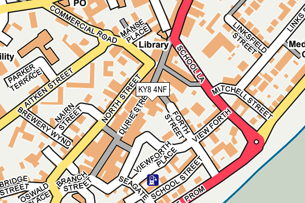 KY8 4NF map - OS OpenMap – Local (Ordnance Survey)