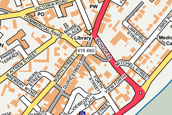 KY8 4NG map - OS OpenMap – Local (Ordnance Survey)