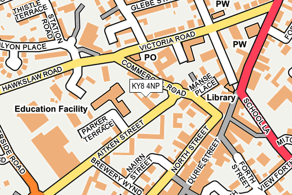 KY8 4NP map - OS OpenMap – Local (Ordnance Survey)