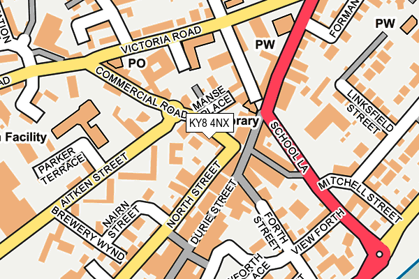 KY8 4NX map - OS OpenMap – Local (Ordnance Survey)