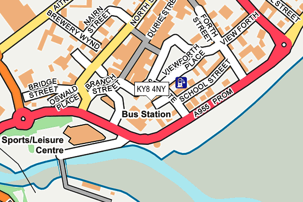 KY8 4NY map - OS OpenMap – Local (Ordnance Survey)