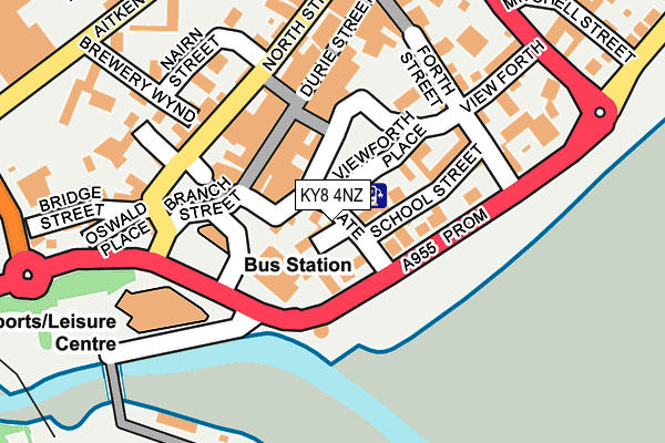 KY8 4NZ map - OS OpenMap – Local (Ordnance Survey)