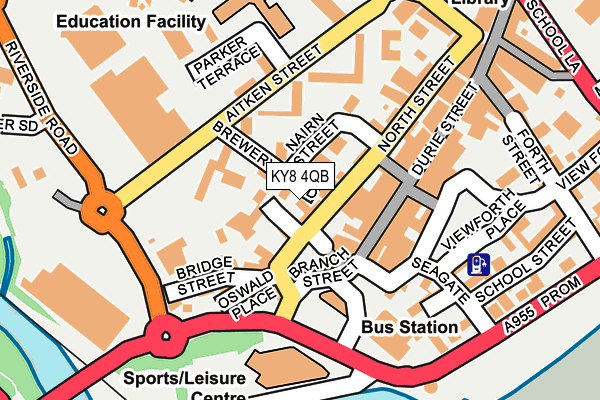 KY8 4QB map - OS OpenMap – Local (Ordnance Survey)