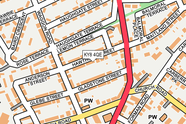 KY8 4QE map - OS OpenMap – Local (Ordnance Survey)