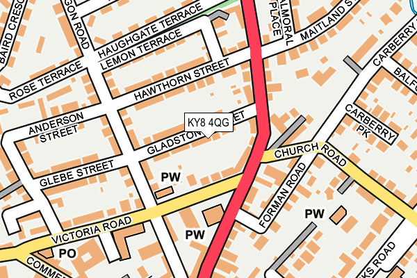 KY8 4QG map - OS OpenMap – Local (Ordnance Survey)