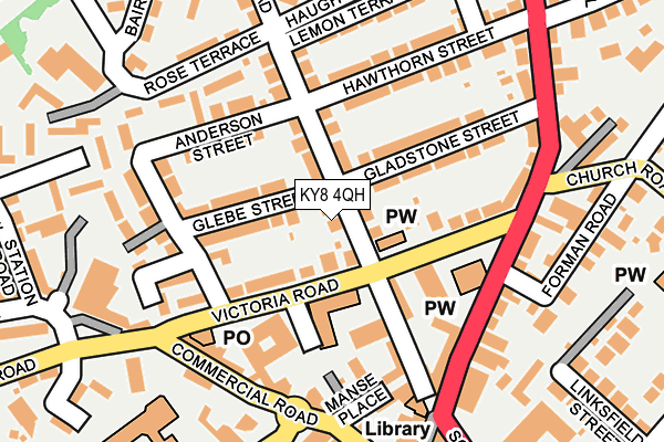 KY8 4QH map - OS OpenMap – Local (Ordnance Survey)