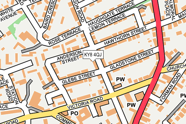 KY8 4QJ map - OS OpenMap – Local (Ordnance Survey)