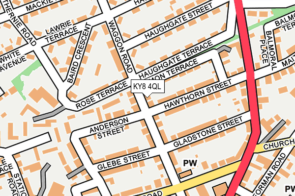 KY8 4QL map - OS OpenMap – Local (Ordnance Survey)