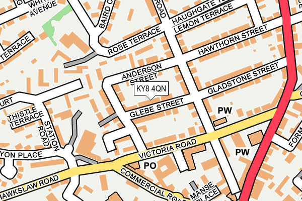 KY8 4QN map - OS OpenMap – Local (Ordnance Survey)