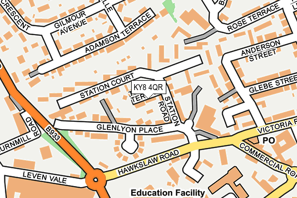 KY8 4QR map - OS OpenMap – Local (Ordnance Survey)