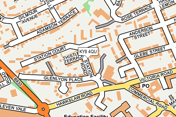KY8 4QU map - OS OpenMap – Local (Ordnance Survey)