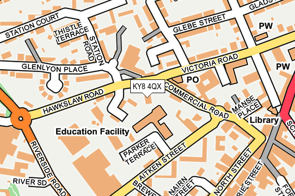 KY8 4QX map - OS OpenMap – Local (Ordnance Survey)