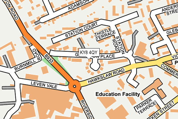 KY8 4QY map - OS OpenMap – Local (Ordnance Survey)