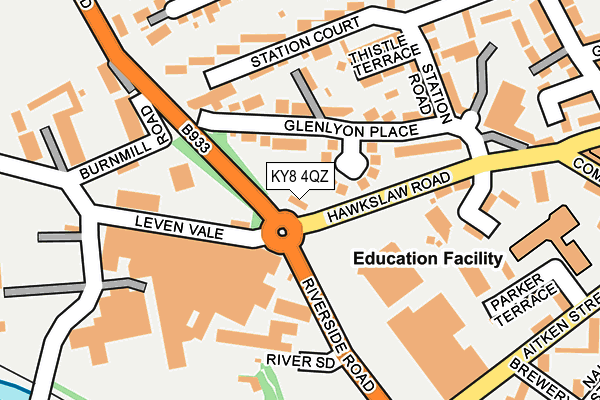 KY8 4QZ map - OS OpenMap – Local (Ordnance Survey)