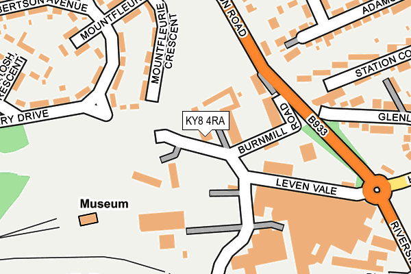 KY8 4RA map - OS OpenMap – Local (Ordnance Survey)