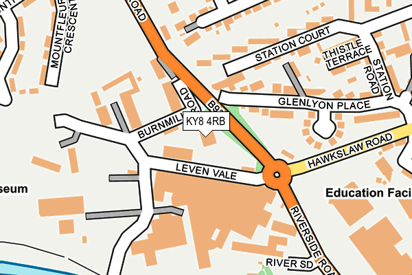 KY8 4RB map - OS OpenMap – Local (Ordnance Survey)