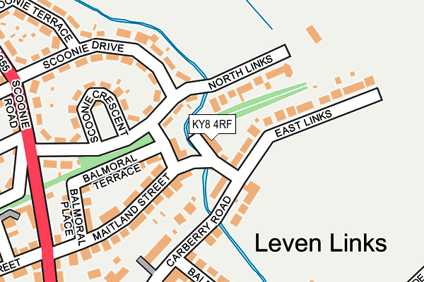 KY8 4RF map - OS OpenMap – Local (Ordnance Survey)
