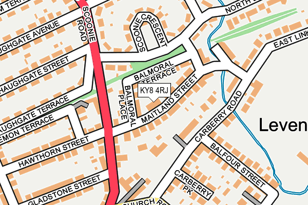 KY8 4RJ map - OS OpenMap – Local (Ordnance Survey)