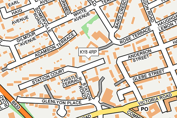 KY8 4RP map - OS OpenMap – Local (Ordnance Survey)