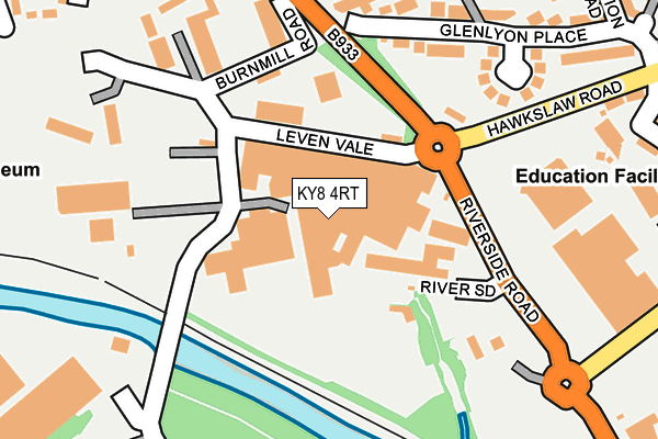 KY8 4RT map - OS OpenMap – Local (Ordnance Survey)