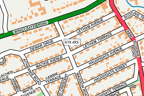 KY8 4RX map - OS OpenMap – Local (Ordnance Survey)