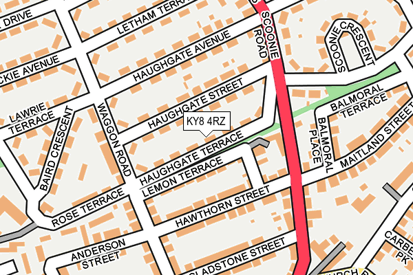 KY8 4RZ map - OS OpenMap – Local (Ordnance Survey)