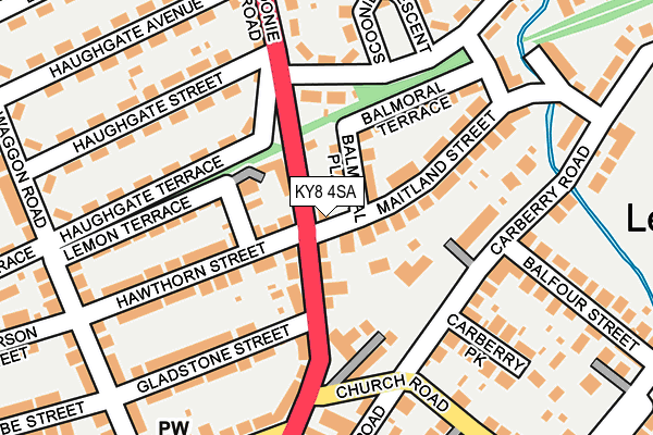 KY8 4SA map - OS OpenMap – Local (Ordnance Survey)