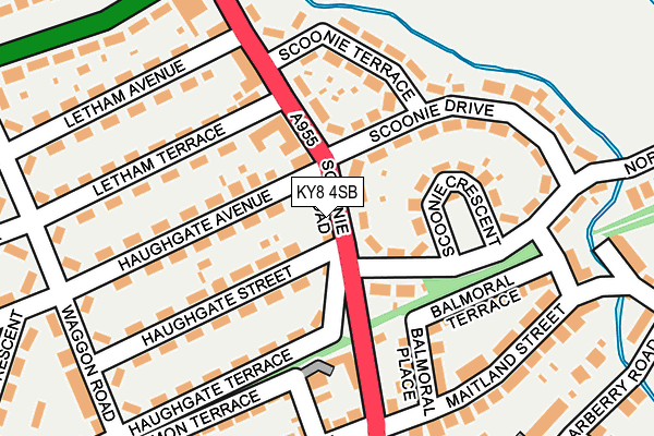 KY8 4SB map - OS OpenMap – Local (Ordnance Survey)