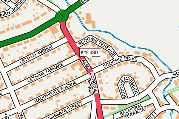 KY8 4SD map - OS OpenMap – Local (Ordnance Survey)