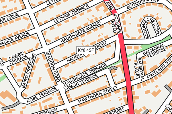KY8 4SF map - OS OpenMap – Local (Ordnance Survey)