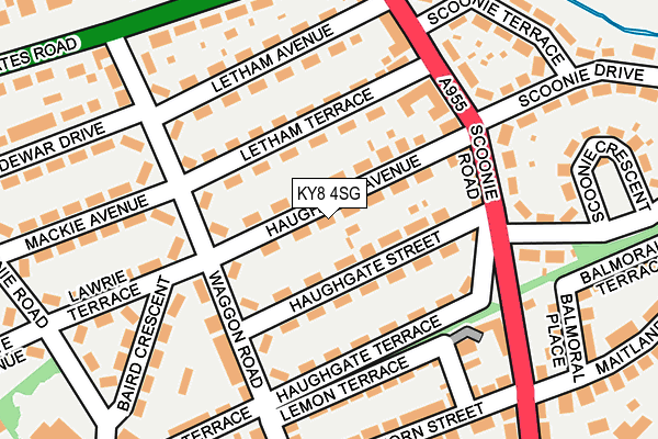 KY8 4SG map - OS OpenMap – Local (Ordnance Survey)