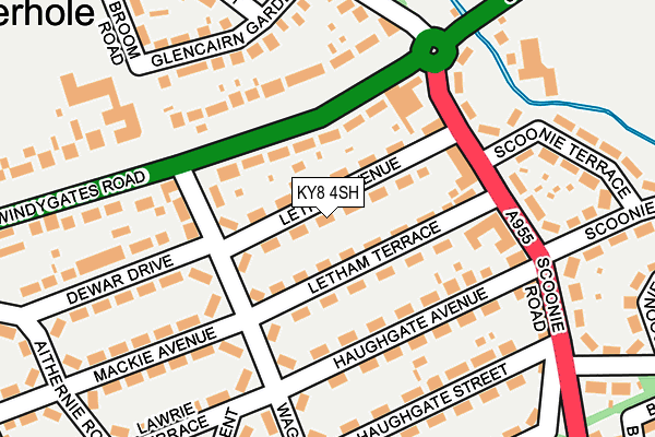 KY8 4SH map - OS OpenMap – Local (Ordnance Survey)
