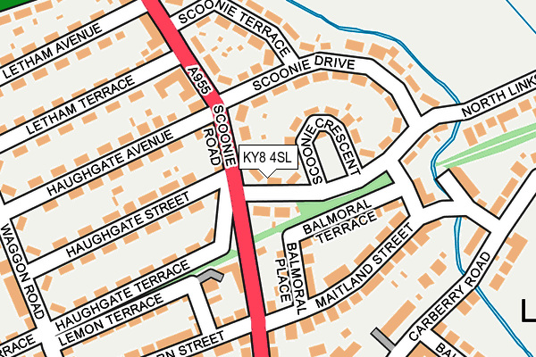 KY8 4SL map - OS OpenMap – Local (Ordnance Survey)