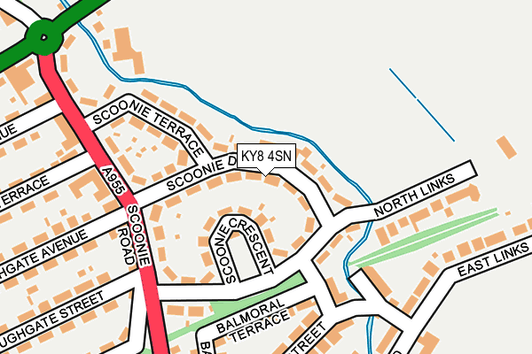 KY8 4SN map - OS OpenMap – Local (Ordnance Survey)