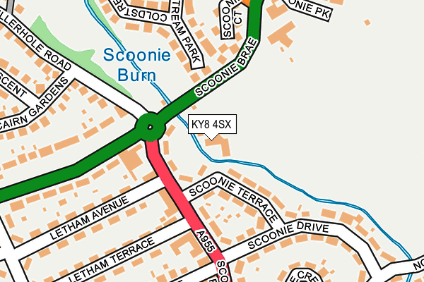 KY8 4SX map - OS OpenMap – Local (Ordnance Survey)