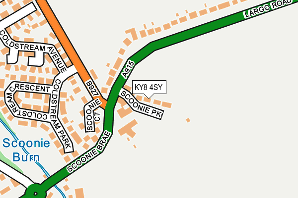 KY8 4SY map - OS OpenMap – Local (Ordnance Survey)