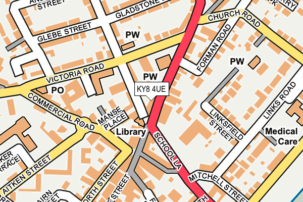 KY8 4UE map - OS OpenMap – Local (Ordnance Survey)