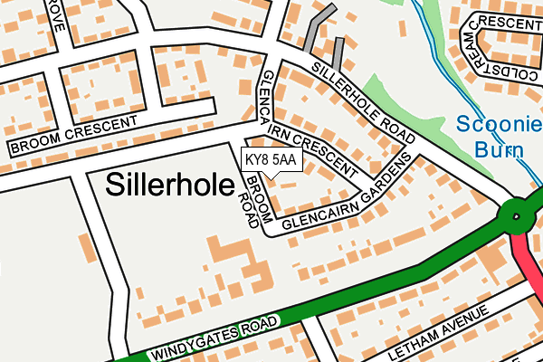 KY8 5AA map - OS OpenMap – Local (Ordnance Survey)