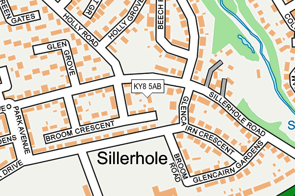 KY8 5AB map - OS OpenMap – Local (Ordnance Survey)