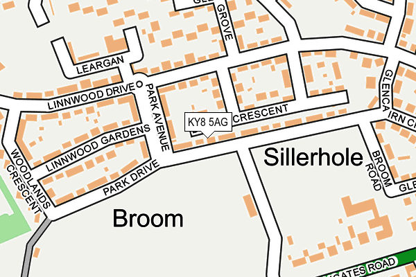 KY8 5AG map - OS OpenMap – Local (Ordnance Survey)