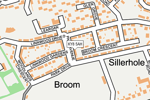 KY8 5AH map - OS OpenMap – Local (Ordnance Survey)