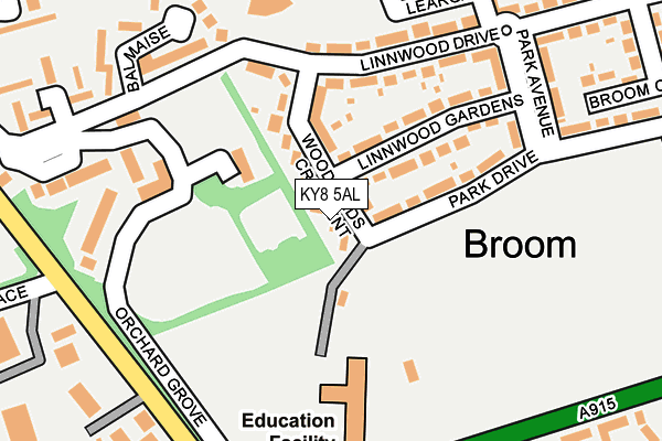 KY8 5AL map - OS OpenMap – Local (Ordnance Survey)