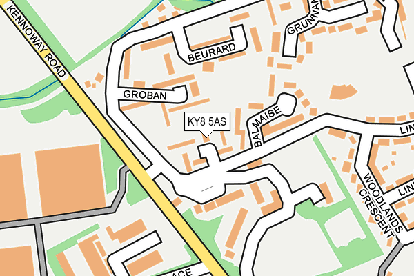 KY8 5AS map - OS OpenMap – Local (Ordnance Survey)