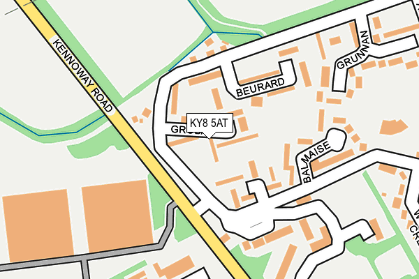 KY8 5AT map - OS OpenMap – Local (Ordnance Survey)