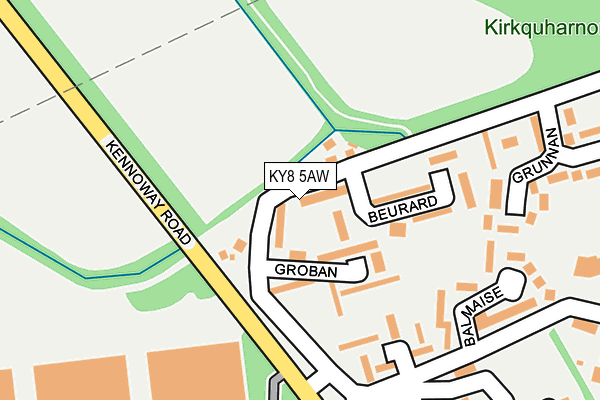 KY8 5AW map - OS OpenMap – Local (Ordnance Survey)