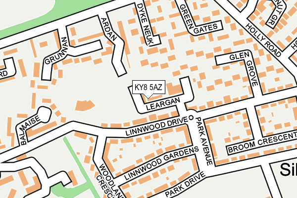 KY8 5AZ map - OS OpenMap – Local (Ordnance Survey)