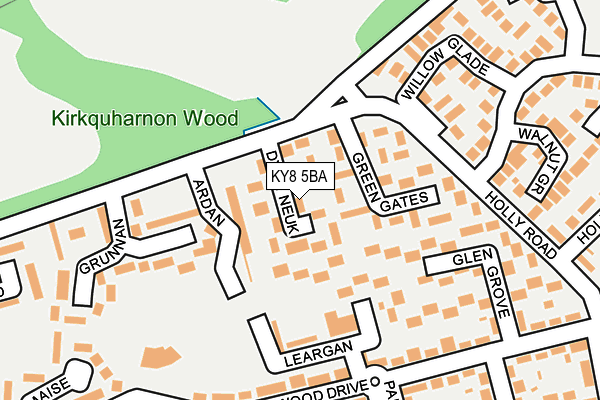 KY8 5BA map - OS OpenMap – Local (Ordnance Survey)